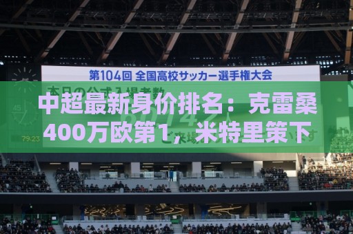 中超最新身价排名：克雷桑400万欧第1，米特里策下降，前十均外援