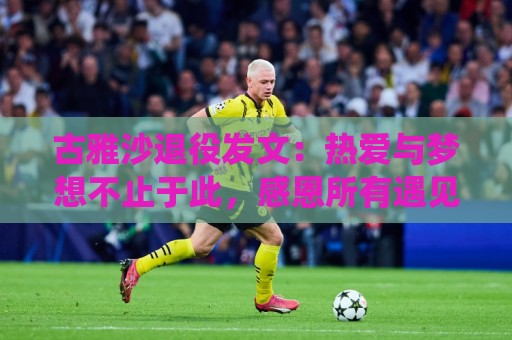 古雅沙退役发文：热爱与梦想不止于此，感恩所有遇见与陪伴